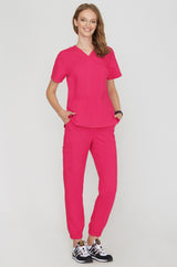 Zdravotnícke nohavice jogger - FUCHSIA