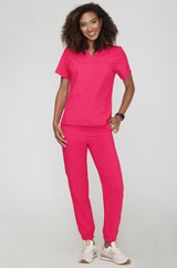 Zdravotnícke nohavice jogger - FUCHSIA