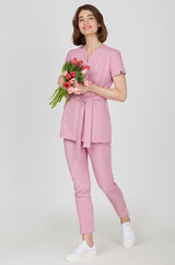 Women's medical trousers - LILAC PINK