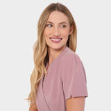 Zdravotnická halenka AMELIA s vázáním - BLOSSOM PINK