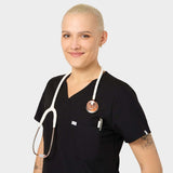 ARIA medical blouse - BLACK