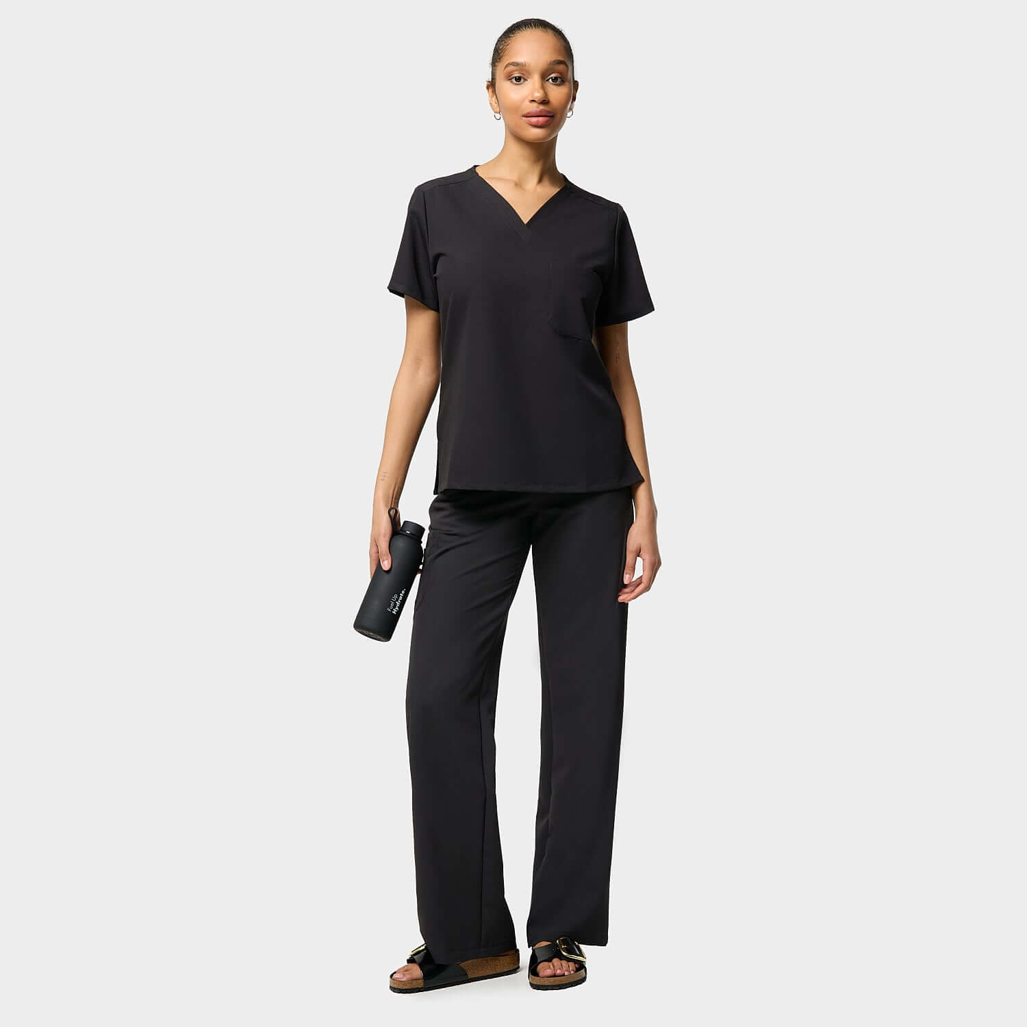 ARIA medical blouse - BLACK