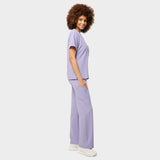 Dámské široké zdravotnické kalhoty - SOFT LILAC