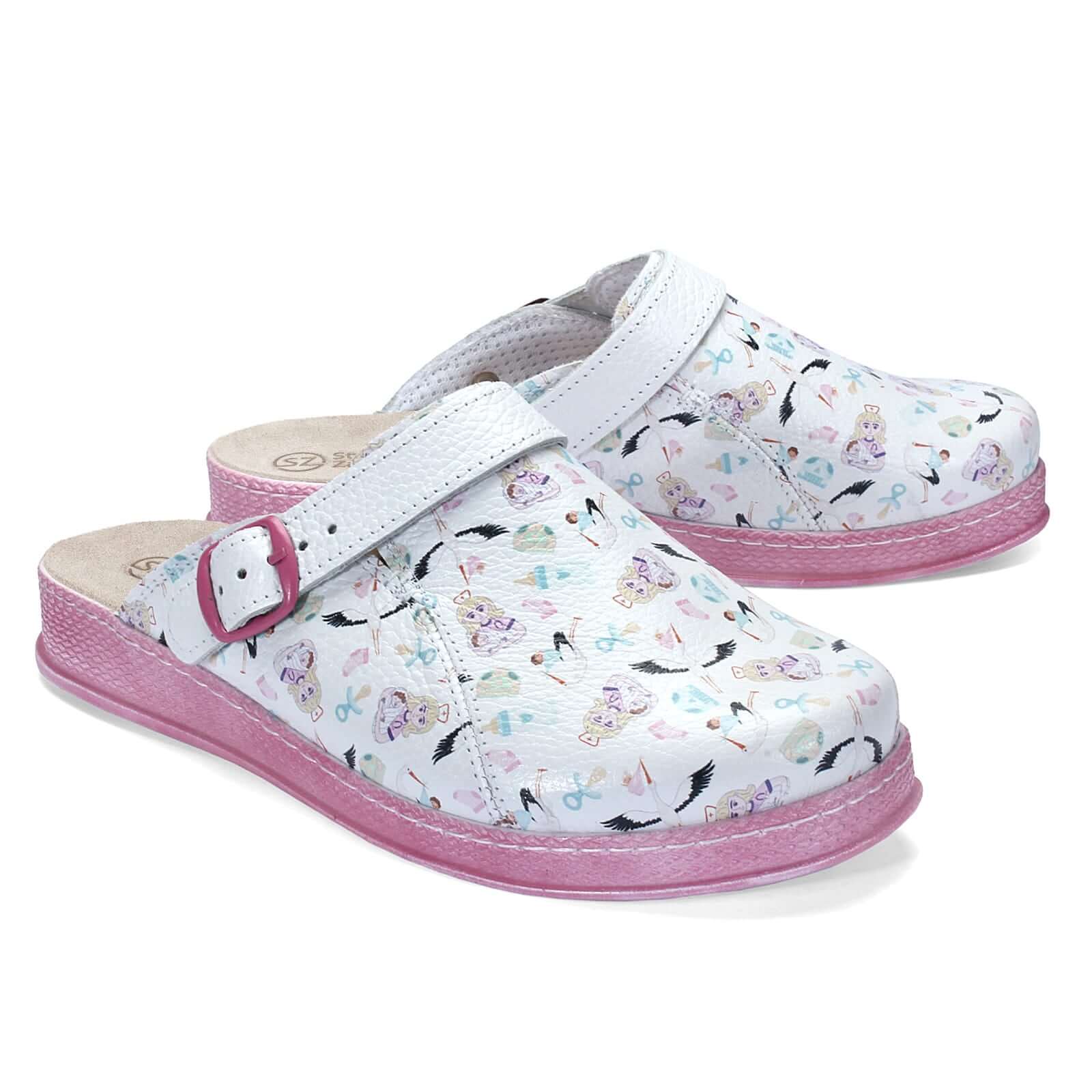 MIDWIFE Medical Leather Clogs