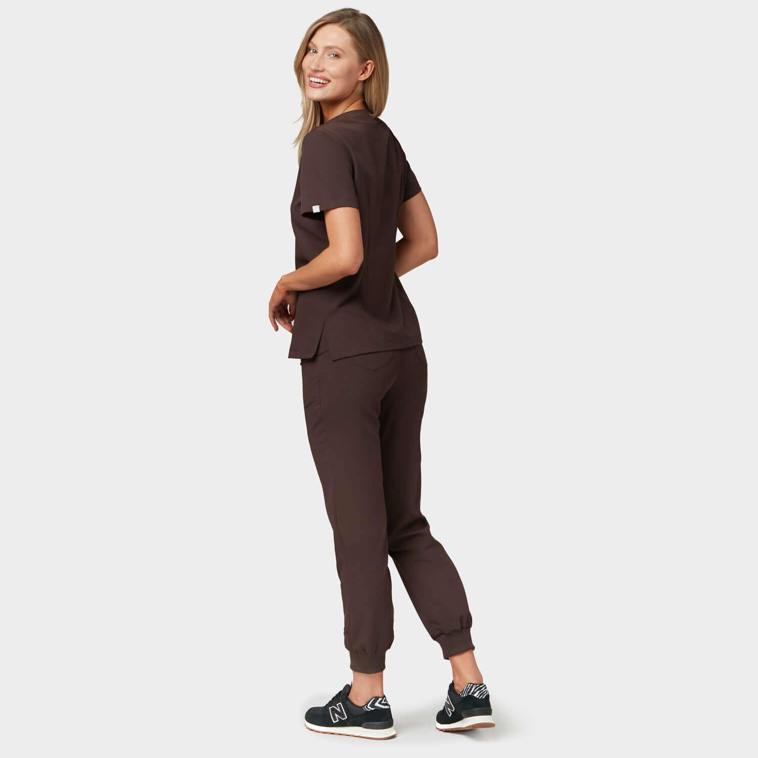 Bluza medyczna EMILY scrubs - DARK CHOCOLATE