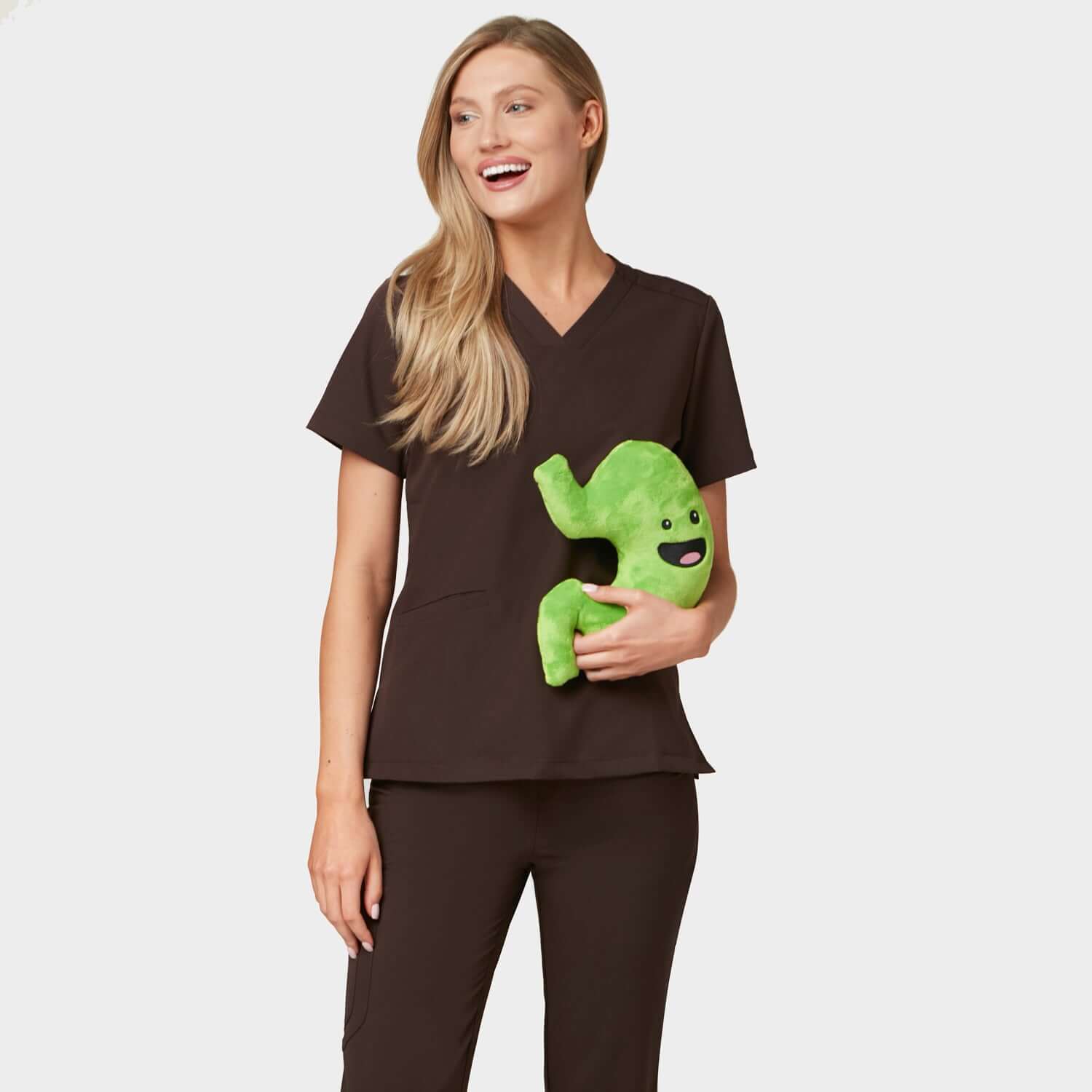Bluza medyczna EMILY scrubs - DARK CHOCOLATE