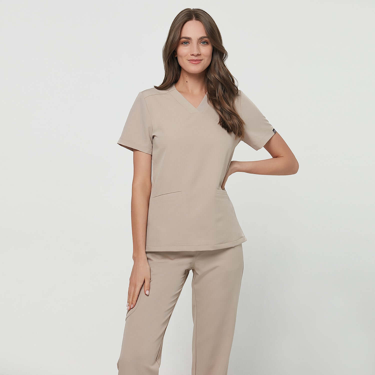Bluza medyczna EMILY scrubs - LATTE
