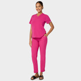 EMILY scrubs medical sweatshirt - RASPBERRY SORBET