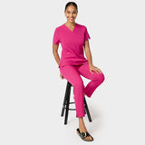 EMILY scrubs medical sweatshirt - RASPBERRY SORBET