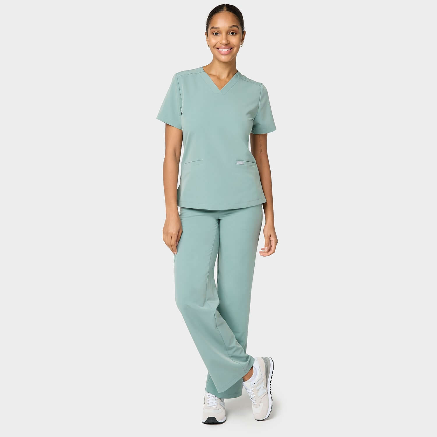 EMILY scrubs medical sweatshirt - SAGE GREEN