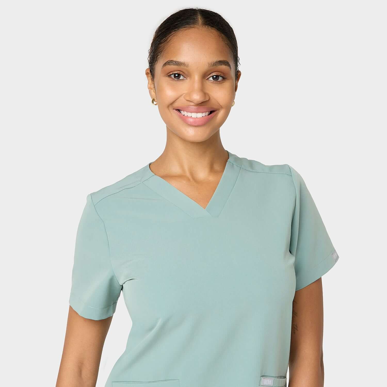 EMILY scrubs medical sweatshirt - SAGE GREEN
