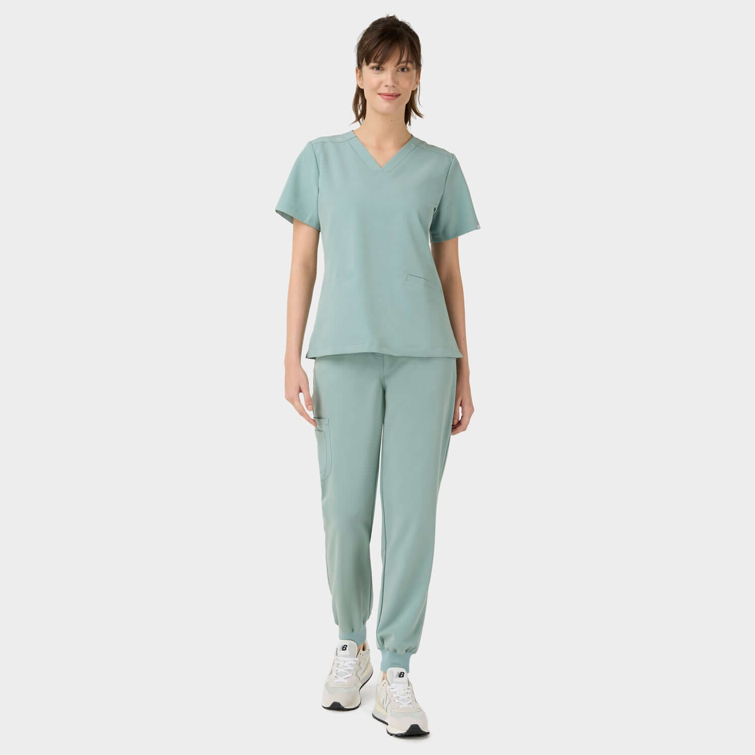 EMILY scrubs medical sweatshirt - SAGE GREEN