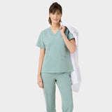 EMILY scrubs medical sweatshirt - SAGE GREEN
