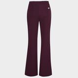 Spodnie medyczne flare Burgundy - kobiece, modne, do bluzy medycznej - Vena Uniformy