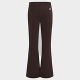 Spodnie medyczne flare Dark Chocolate - kobiece, modne, do bluzy medycznej - Vena Uniformy
