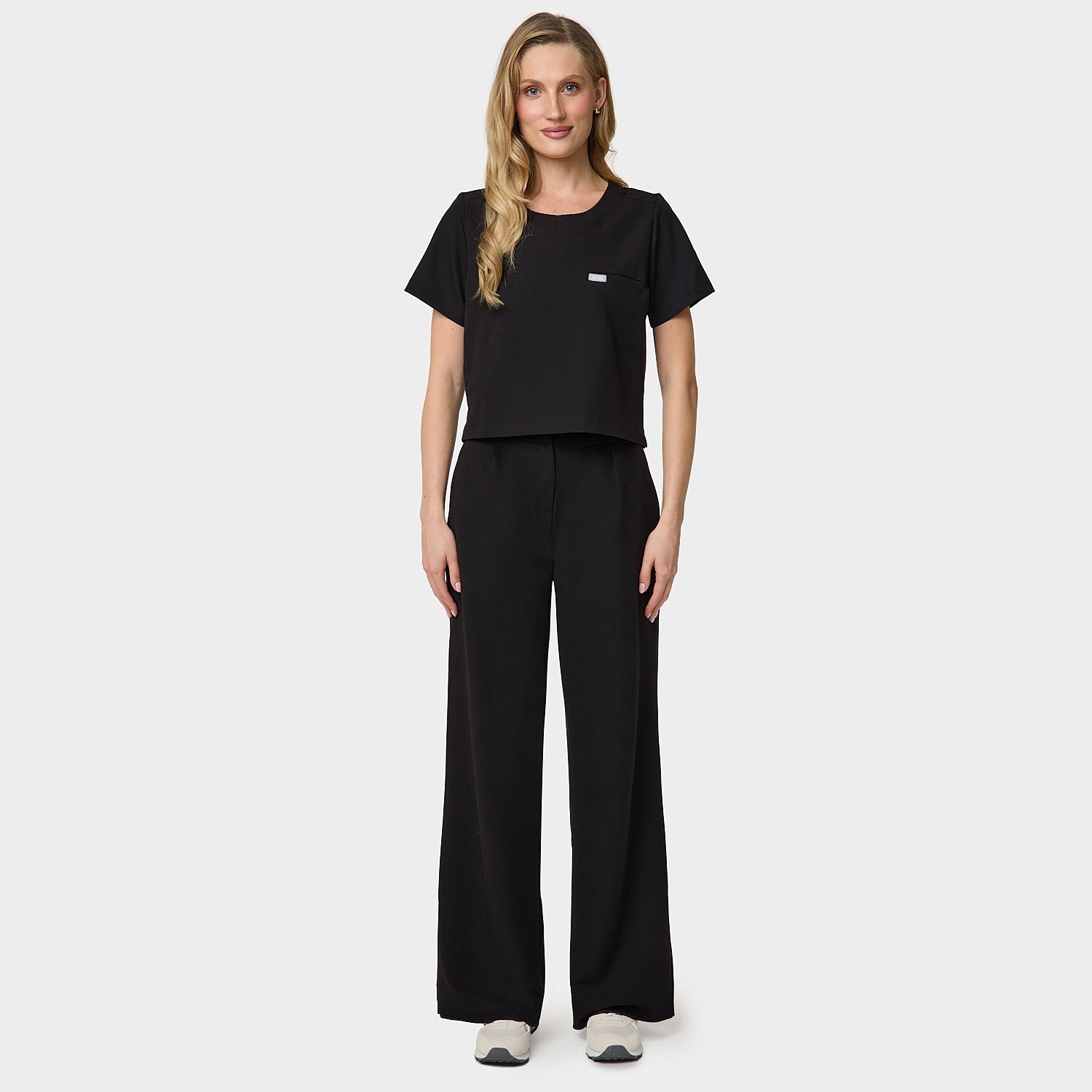 GAJA women's medical blouse - BLACK