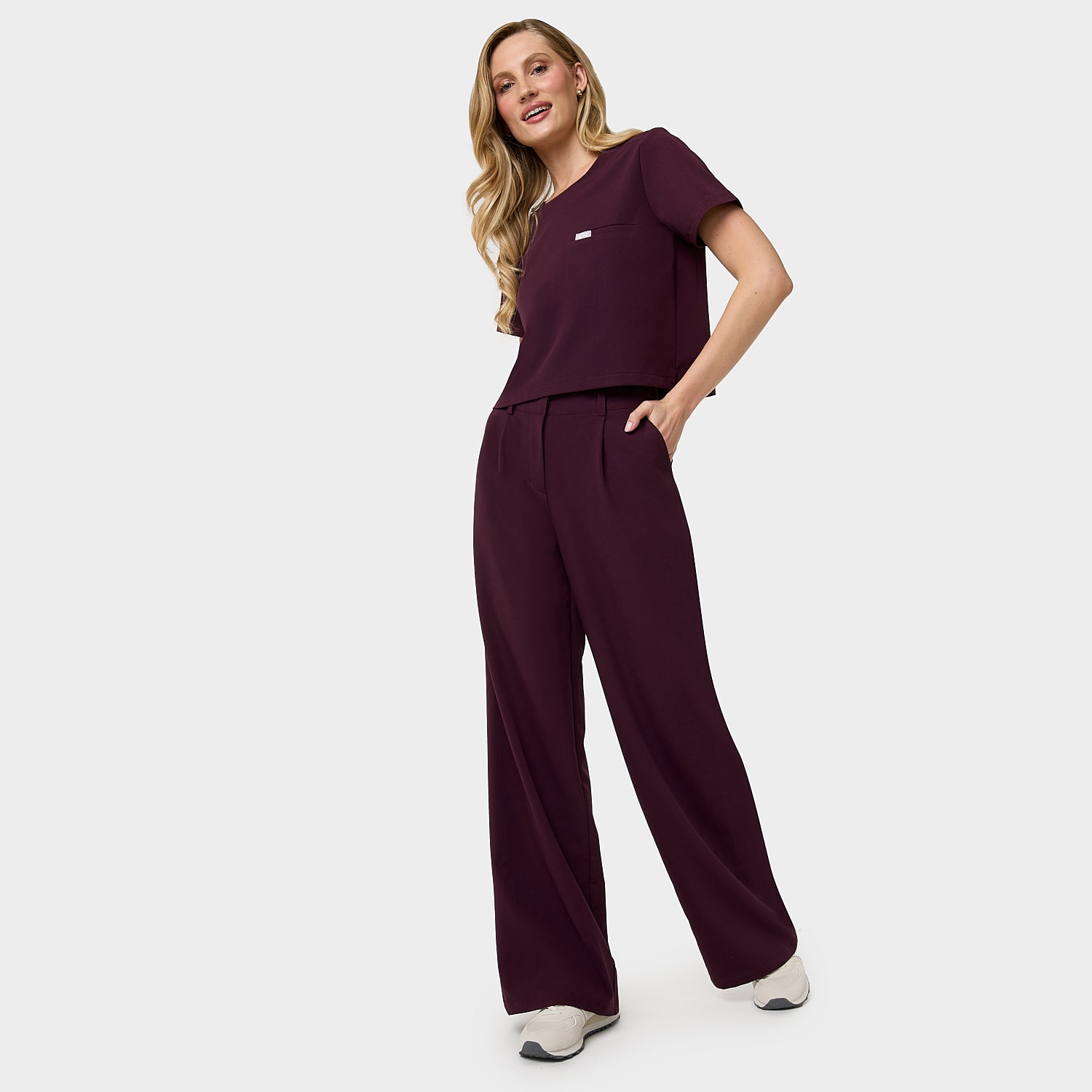 Dámská lékařská halenka GAJA - BURGUNDY