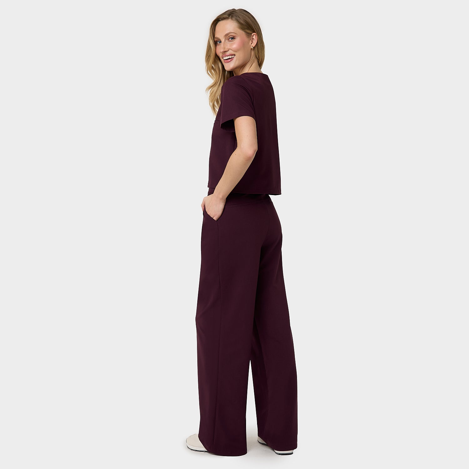 Dámská lékařská halenka GAJA - BURGUNDY