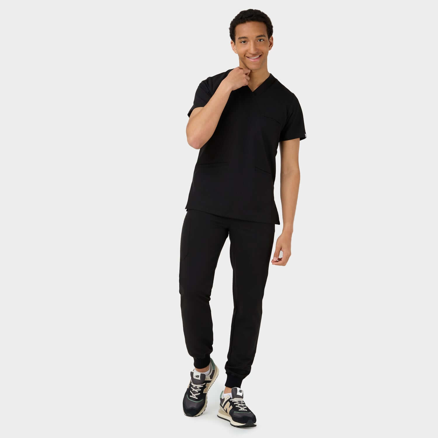 Bluza medyczna męska LOGAN - BLACK