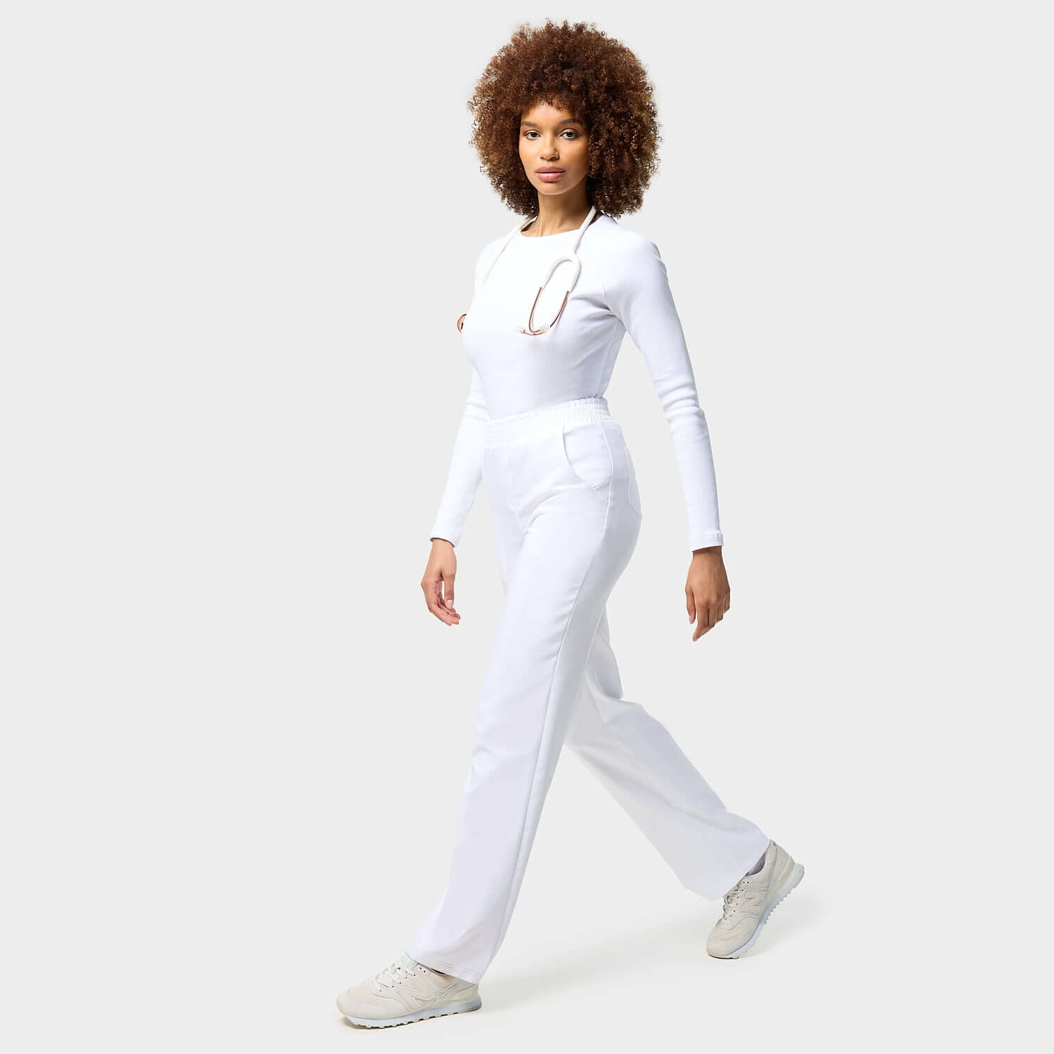 Women's medical longsleeve - WHITE 