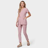 Zdravotnícka tunika na viazanie SOPHIA - BLOSSOM PINK