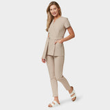 SOPHIA - LATTE tied medical apron 
