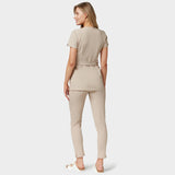 SOPHIA - LATTE tied medical apron 