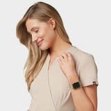 SOPHIA - LATTE tied medical apron 