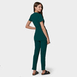Zdravotnická halenka SOPHIA s vázáním - MOSS GREEN