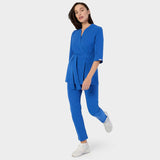 Zdravotnická halenka SOPHIA s rukávy 3/4 - ROYAL BLUE