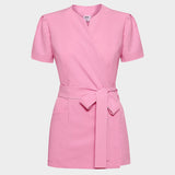 Zdravotnická halenka AMELIA s vázáním - CANDY PINK