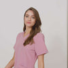 EMILY scrubs medical sweatshirt - BLOSSOM PINK